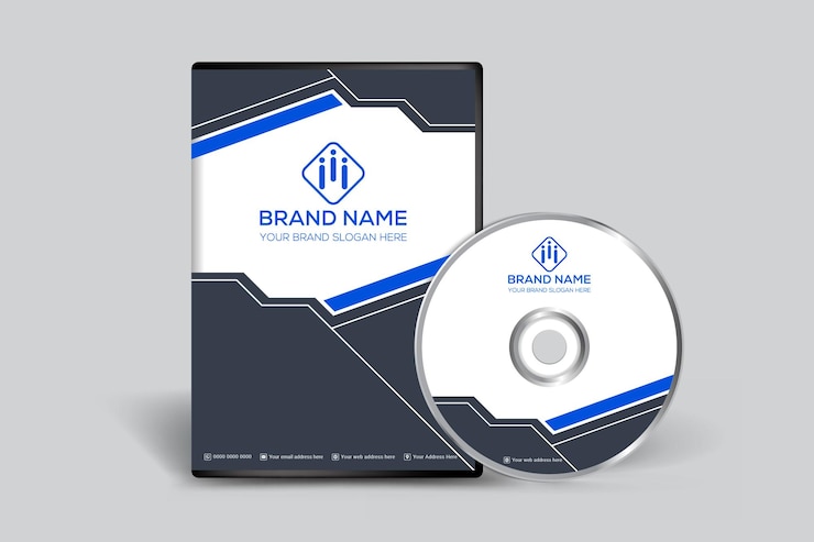 Vetor design de capa de dvd imobiliário moderno e criativo