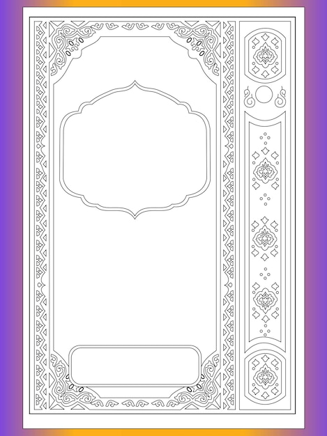 Design de capa de livro islâmico.