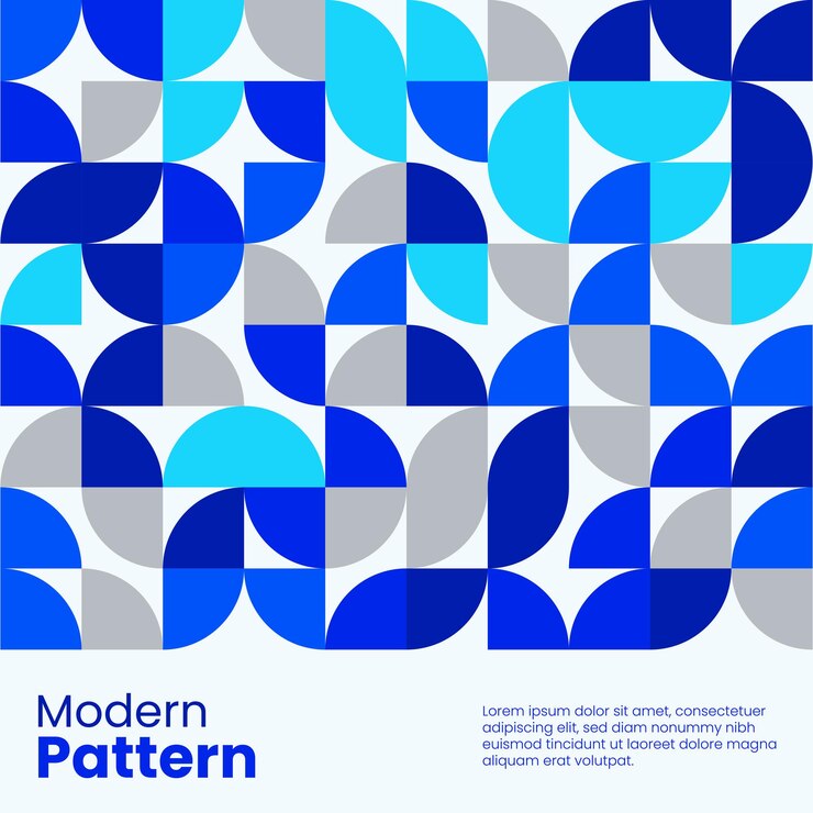 Design de capa de mídia social com padrão moderno