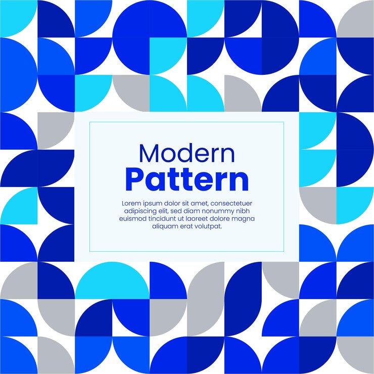 Design de capa de mídia social com padrão moderno