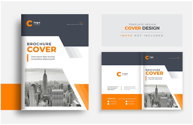 Design de capa de perfil de empresa design de layout de modelo de capa de empresa