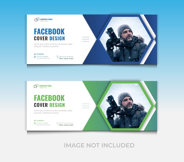 Vetor design de capa do facebook