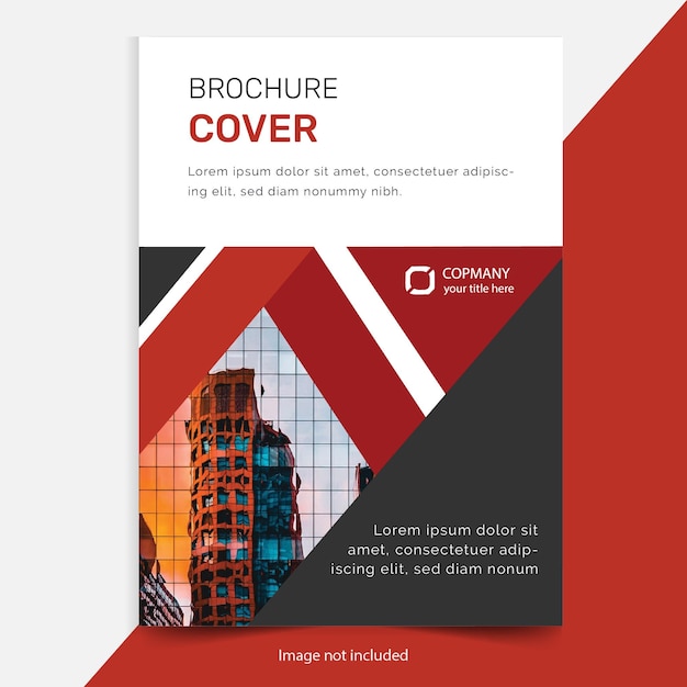 Vetor design de capa para a capa do folheto da capa do relatório anual de negócios corporativos