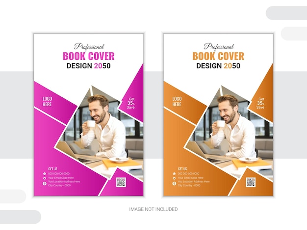 Vetor design de capas de livros corporativos de alta qualidade