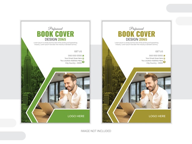 Vetor design de capas de livros corporativos de alta qualidade