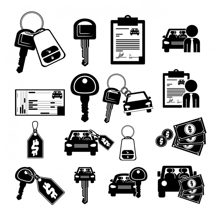 Vetor design de carros sobre ilustração branca