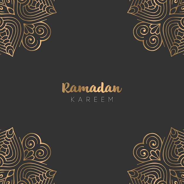 Design de cartão bonito ramadan kareem