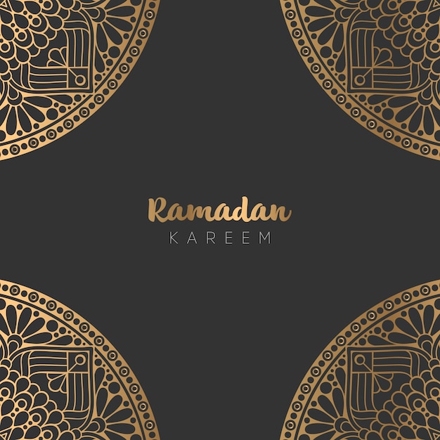 Design de cartão bonito ramadan kareem