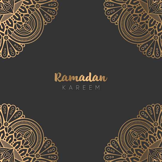 Design de cartão bonito ramadan kareem