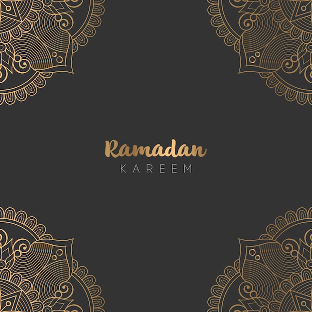 Design de cartão bonito ramadan kareem