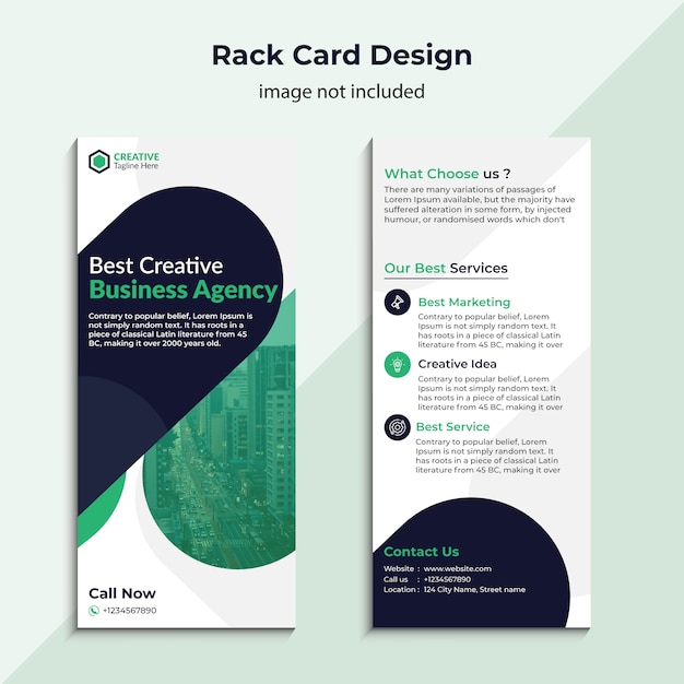 Vetor design de cartão de rack