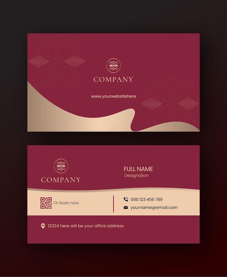 Vetor design de cartão de visita corporativo abstrato