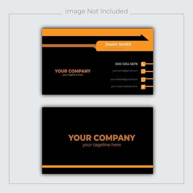 Vetor design de cartão de visita corporativo
