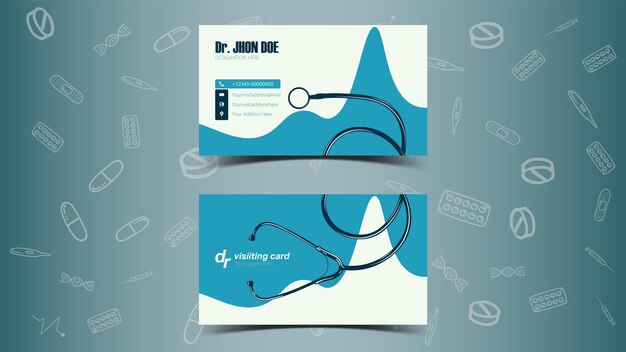 Vetor design de cartão de visita dr.