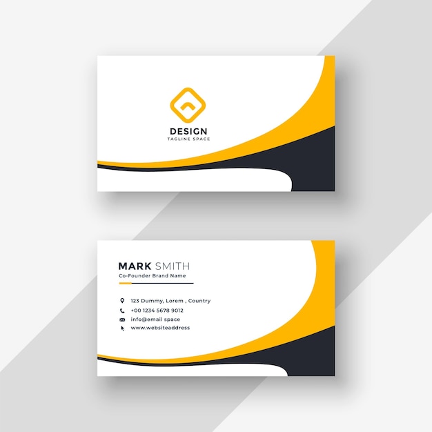 Design de cartão de visita profissional vetorial