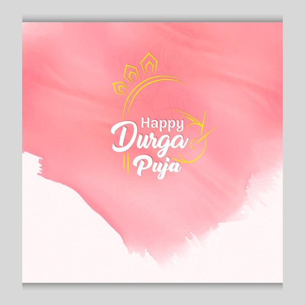 Design de cartão durga puja