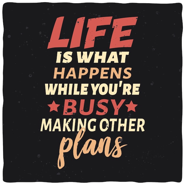 Design de citação motivacional inspiradora de vida