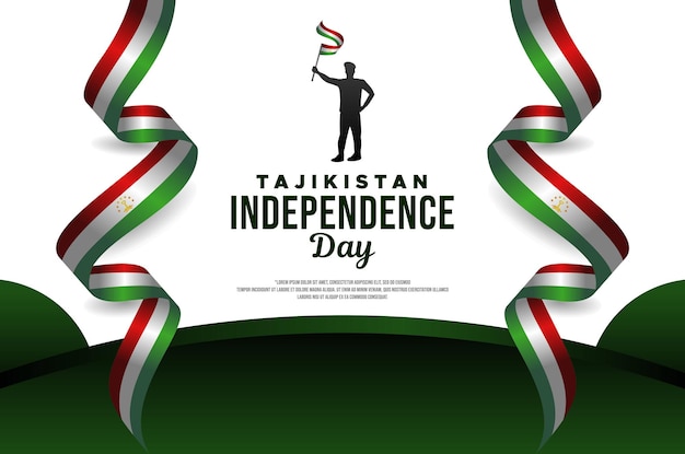 Design de comemoração do dia da independência do tadjiquistão