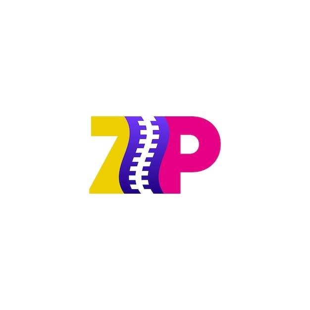 Design de conceito de logotipo de segurança zip