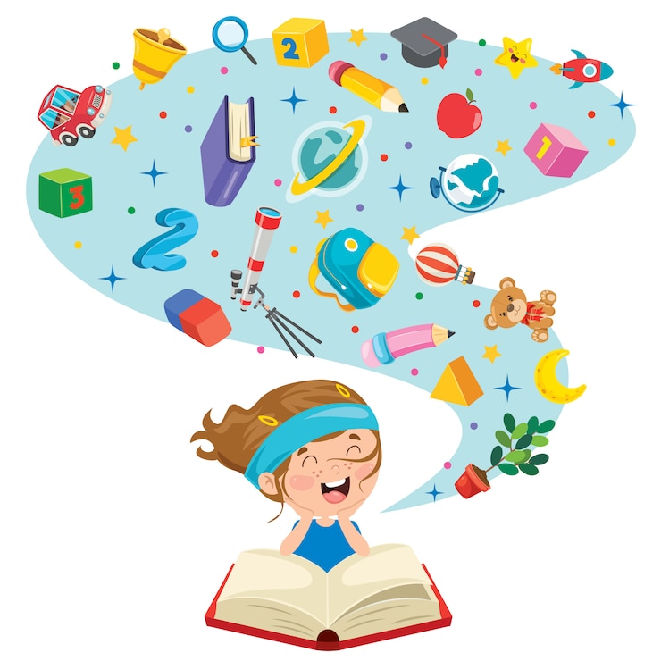 Vetor design de conceito para educação infantil