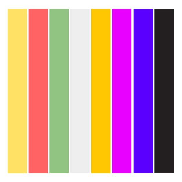 Vetor design de conjunto de cores