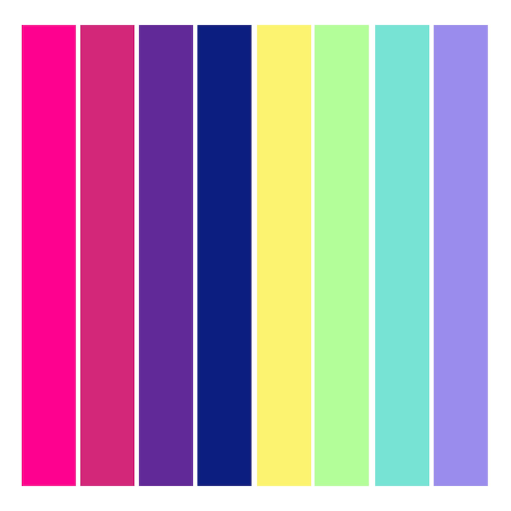 Vetor design de conjunto de cores