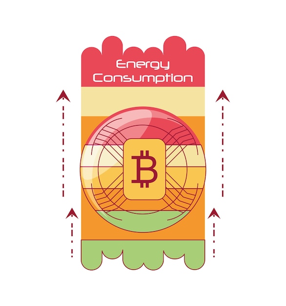 Vetor design de consumo de energia