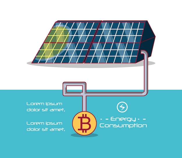 Vetor design de consumo de energia