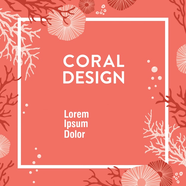 Design de coral na moda