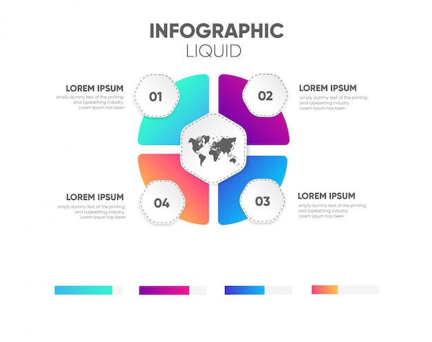 Design de cores infográfico