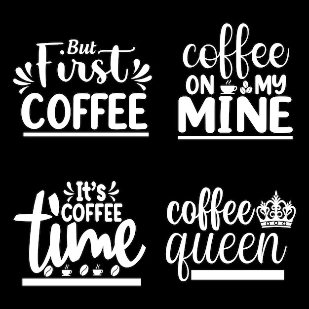 Design de cotações svg de café