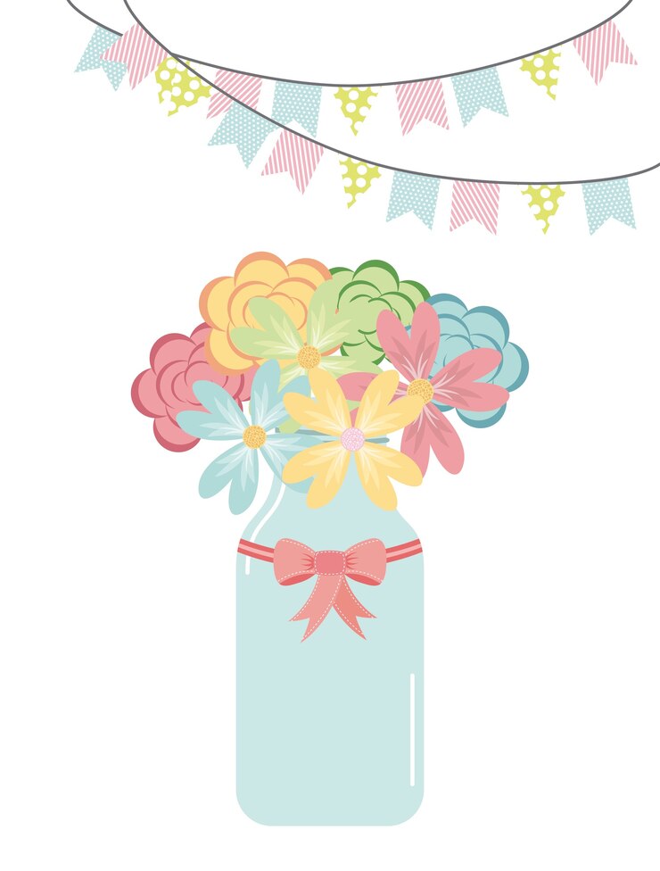 Vetor design de decoração floral