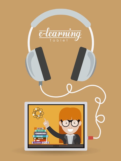 Vetor design de e-learning