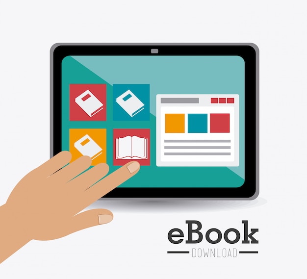 Vetor design de ebook.