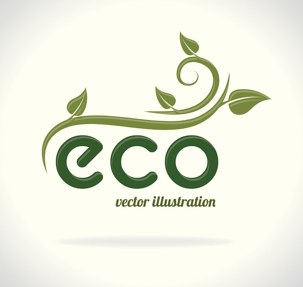 Vetor design de ecologia