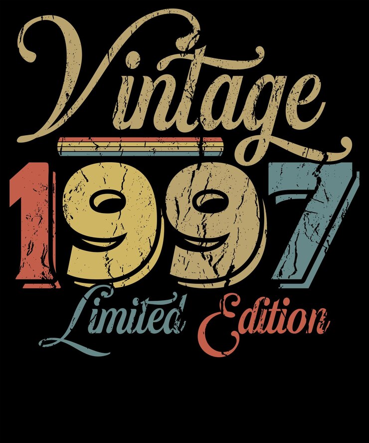 Design de edição limitada vintage de 1997