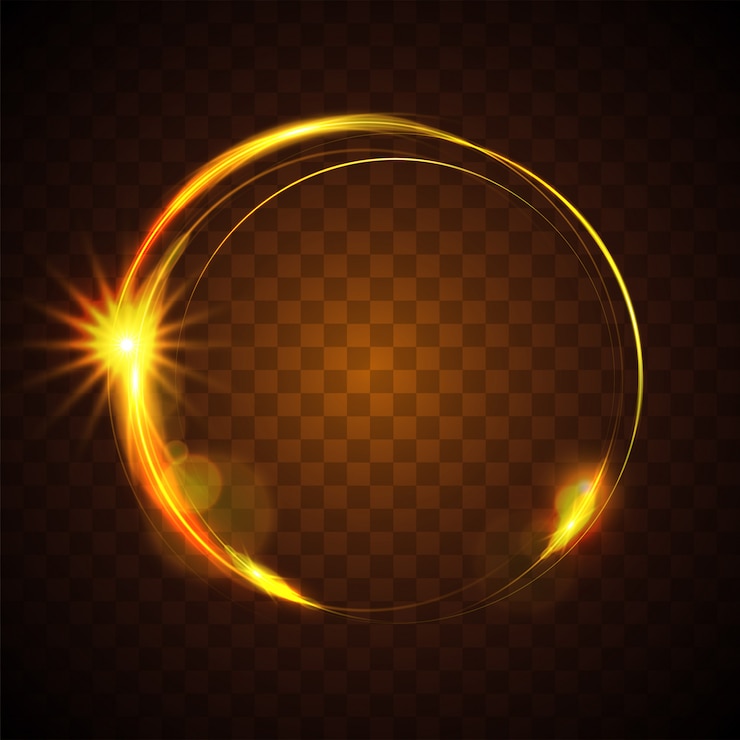 Vetor design de efeito de luz brilhante.