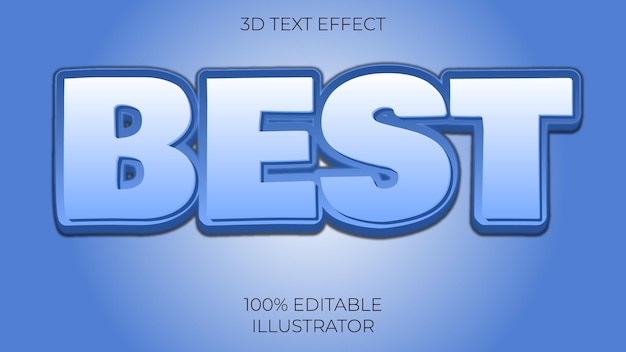 Design de efeito de texto 3d criativo.