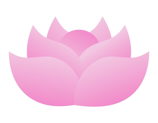 Design de elemento de brochura de flor de lótus rosa