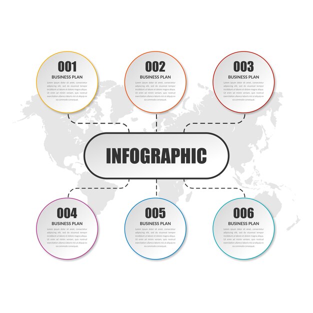 Design de elementos infográfico negócios simples