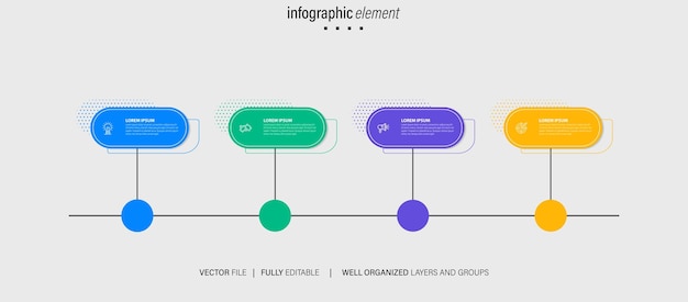 Vetor design de elementos infográficos vetoriais