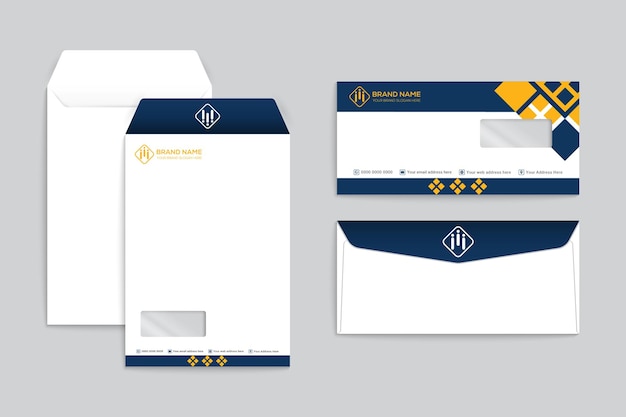 Design de envelope moderno