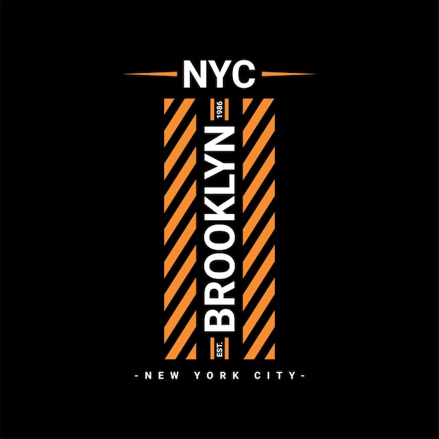 Design de escrita do Brooklyn, adequado para serigrafia de camisetas, roupas, jaquetas e outros