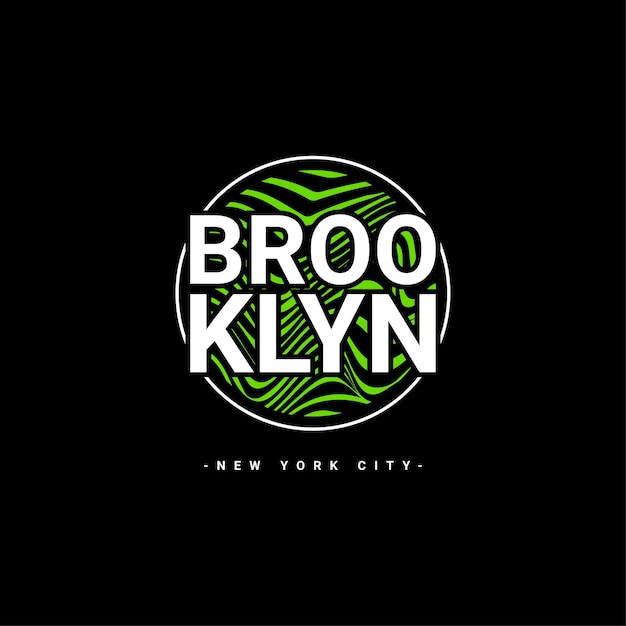 Design de escrita do brooklyn, adequado para serigrafia de camisetas, roupas, jaquetas e outros