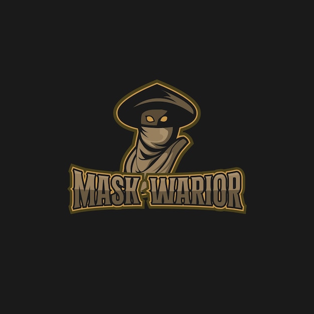 Vetor design de esporte de heróis ninja mascarados