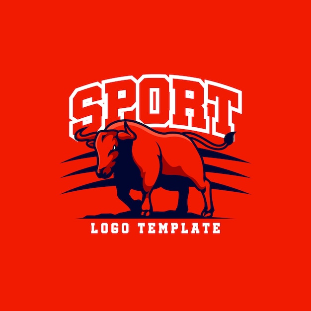 Design de esporte de touro