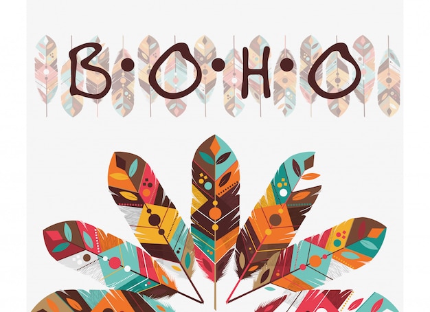 Design de estilo boho