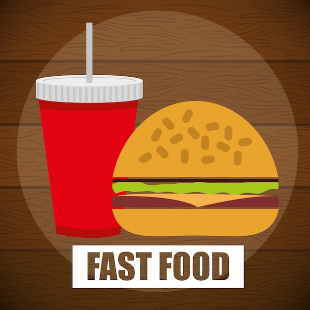 Vetor design de fast food