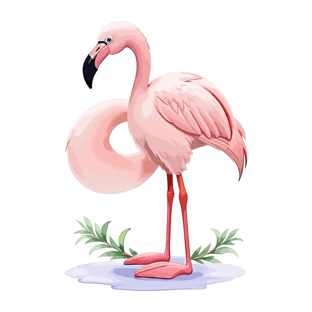 Design de flamingo rosa de natal