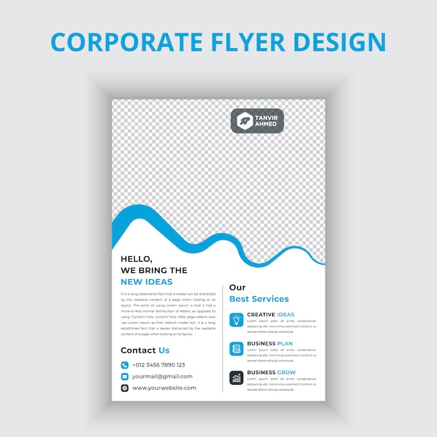 Design de folheto corporativo